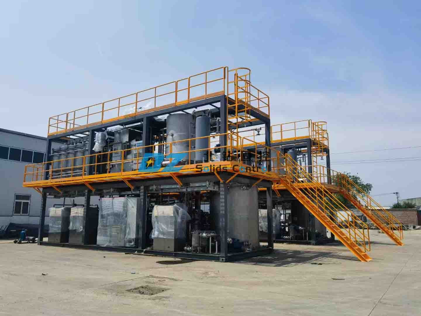 BZ oily sludge treatment with the composite tuned sound field of skid mounted wa